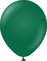 18" Kalisan Latex Balloons Standard Dark Green (25 Per Bag)