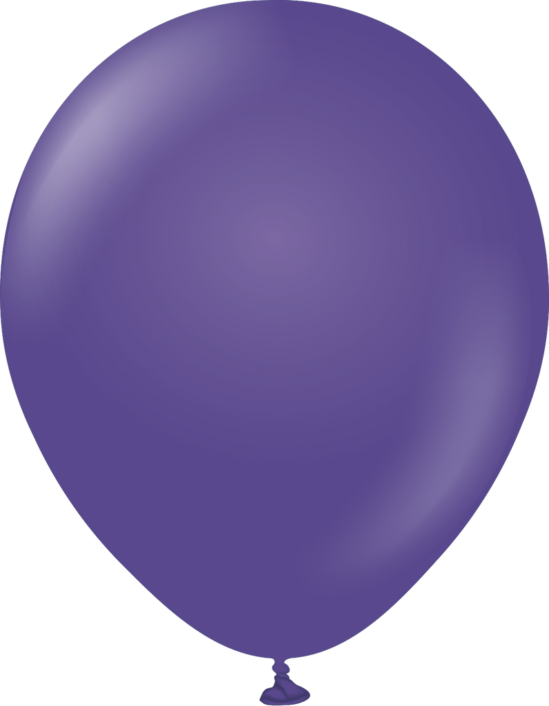 18" Kalisan Latex Balloons Standard Violet (25 Per Bag)