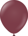 18" Kalisan Latex Balloons Standard Burgundy (25 Per Bag)
