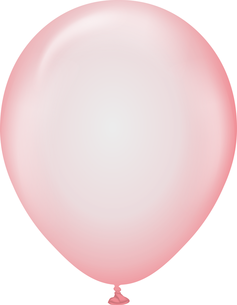 12" Kalisan Latex Balloons Pure Crystal Pastel Red (50 Per Bag)