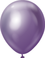 12" Kalisan Latex Balloons Mirror Violet (50 Per Bag)