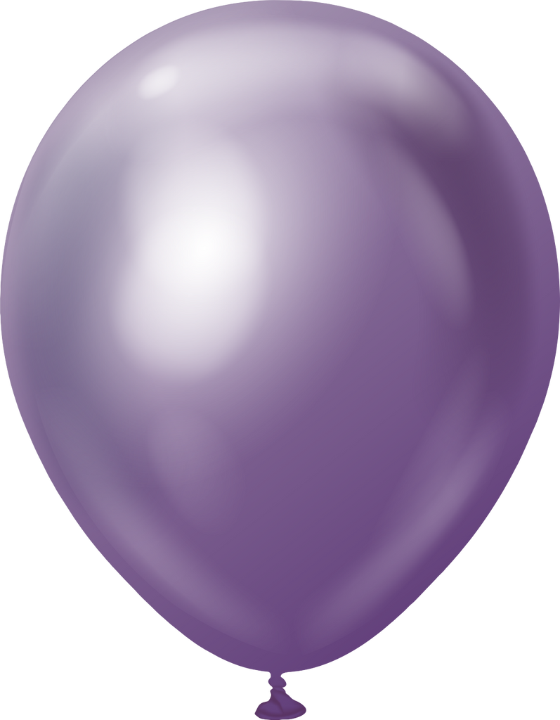 12" Kalisan Latex Balloons Mirror Violet (50 Per Bag)