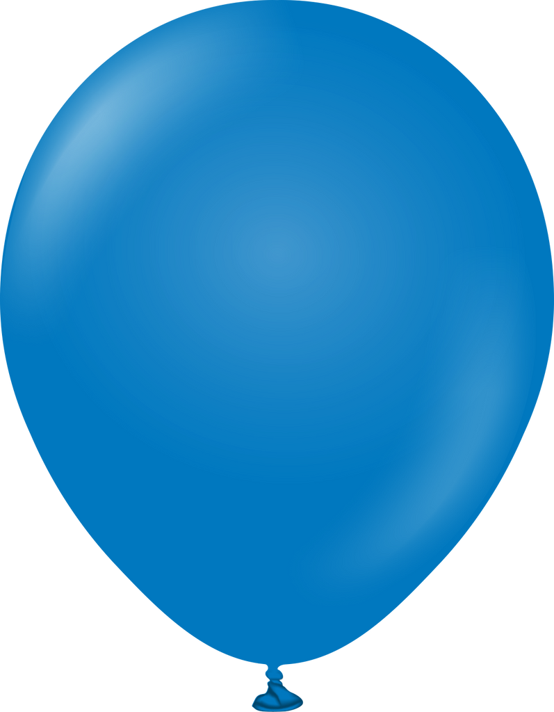 18" Kalisan Latex Balloons Standard Blue (25 Per Bag)