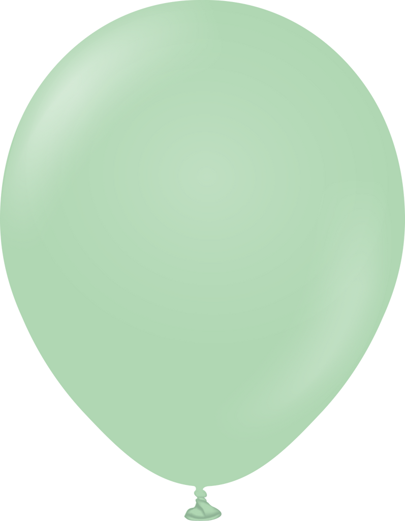 18" Kalisan Latex Balloons Pastel Matte Macaroon Green (25 Per Bag)