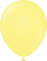 18" Kalisan Latex Balloons Pastel Matte Macaroon Yellow (25 Per Bag)