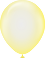 18" Kalisan Latex Balloons Pure Crystal Pastel Yellow (25 Per Bag)