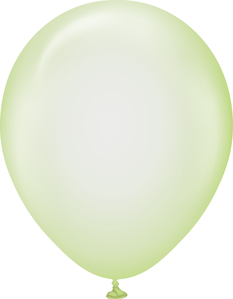 18" Kalisan Latex Balloons Pure Crystal Pastel Green (25 Per Bag)