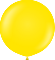 24" Kalisan Latex Balloons Standard Yellow (5 Per Bag)