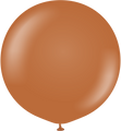 24" Kalisan Latex Balloons Standard Caramel Brown (5 Per Bag)