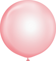 36" Kalisan Latex Balloons Pure Crystal Pastel Red (2 Per Bag)