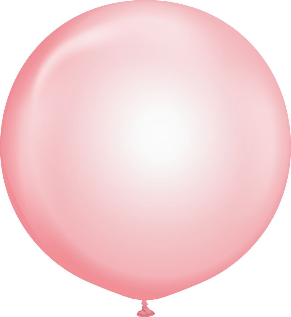 36" Kalisan Latex Balloons Pure Crystal Pastel Red (2 Per Bag)