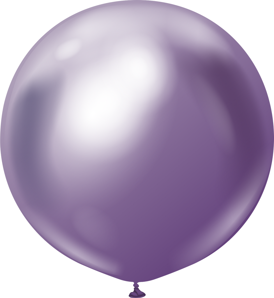 36" Kalisan Latex Balloons Mirror Violet (2 Per Bag)