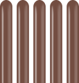 260K Kalisan Twisting Latex Balloons Standard Chocolate Brown (50 Per Bag)