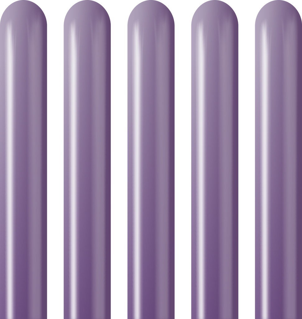 260K Kalisan Twisting Latex Balloons Mirror Violet (50 Per Bag)