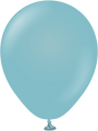 5" Kalisan Latex Balloons Retro Blue Glass (50 Per Bag)