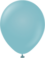 18" Kalisan Latex Balloons Retro Blue Glass (25 Per Bag)