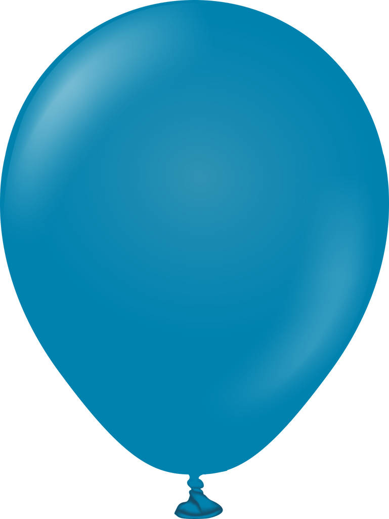 5" Kalisan Latex Balloons Retro Deep Blue (50 Per Bag)