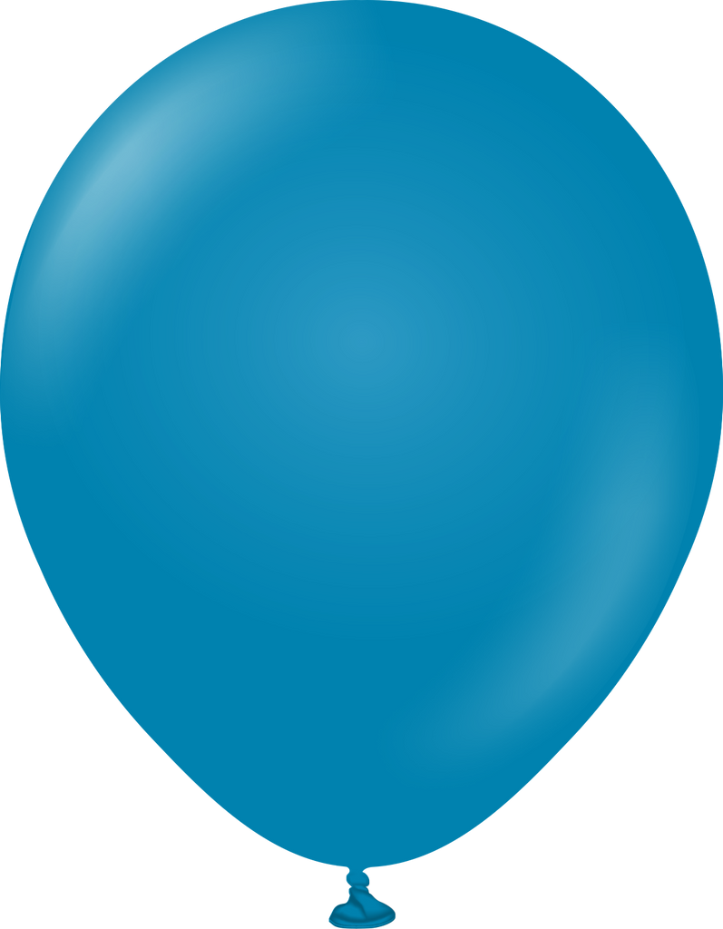 18" Kalisan Latex Balloons Retro Deep Blue (25 Per Bag)