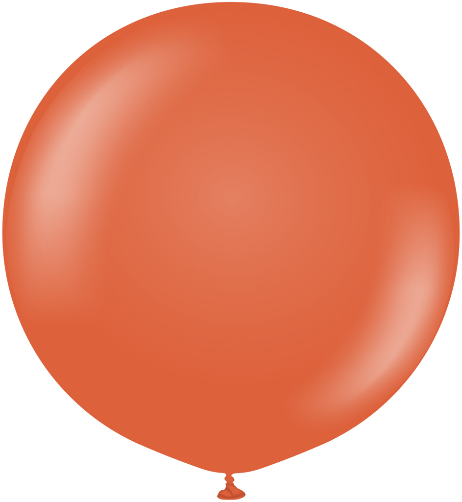 36" Kalisan Latex Balloons Retro Rust Orange (2 Per Bag)
