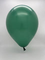Inflated 12 inch kalisan latex balloons standard dark green 50 per bag k67471