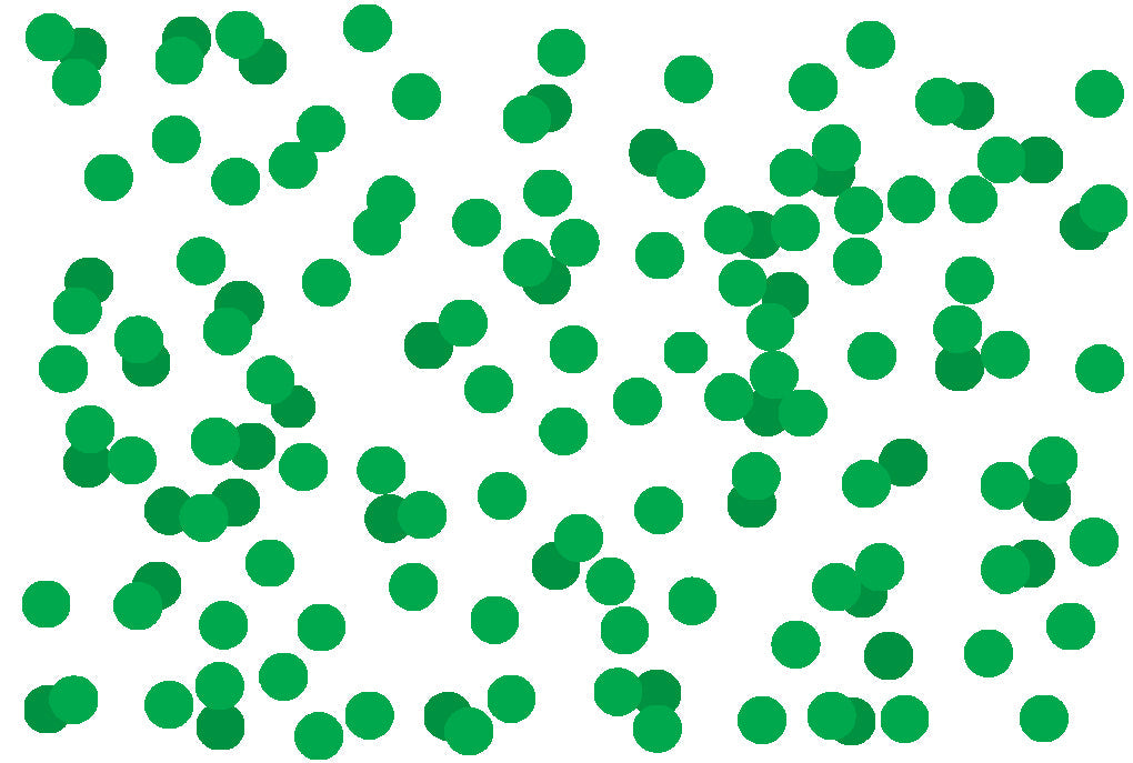 Tissue Paper Balloon Confetti Dots Dots Kelly Green