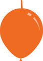 18" Standard Orange Decomex Linking Balloons (25 Per Bag)