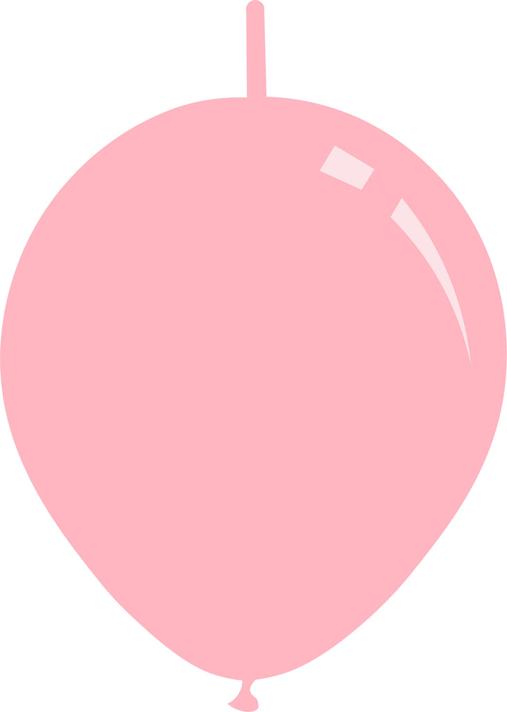 18" Deco Light Pink Decomex Linking Balloons (25 Per Bag)