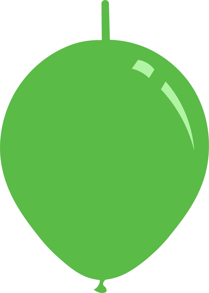 11" Metallic Light Green Decomex Linking Latex Balloons (100 Per Bag)