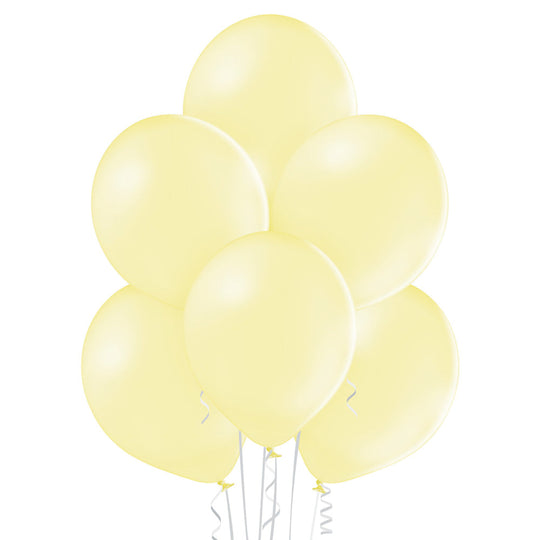 Ellies Latex Balloons Bouquet Lemon Cream