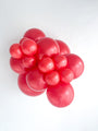 24" Pearl Metallic Starfire Red Tuftex Latex Balloons (3 Per Bag) Manufacturer Inflated Image