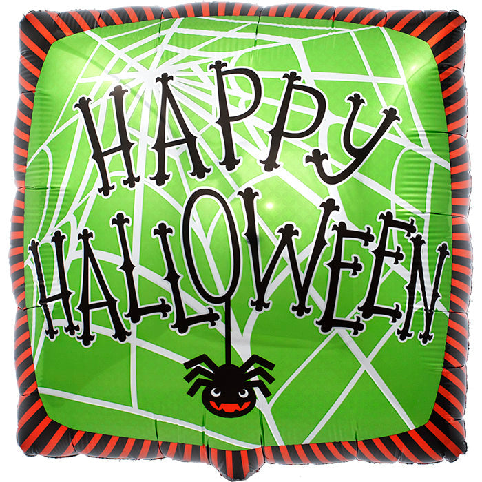 18" Halloween Spider Web Foil Balloon