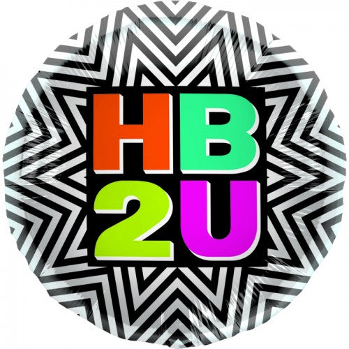 18" HB2U Burst Foil Balloon
