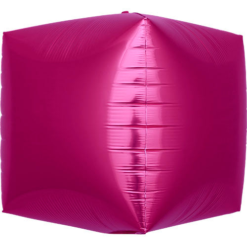 17" Magenta Cube Foil Balloon