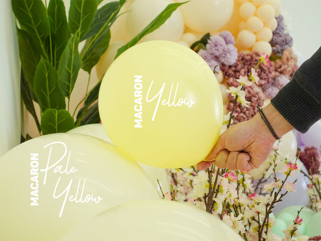 Pale Yellow kalisan latex balloons collection 2