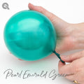 Pearl Emerald Green Hand Pioneer Qualatex Latex Balloons 