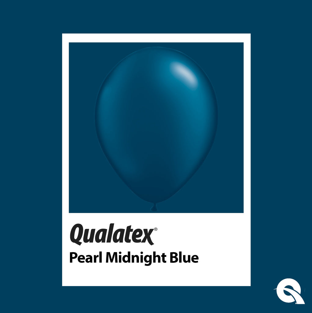 Pearl Midnight Blue Swatch Pioneer Qualatex Latex Balloons 