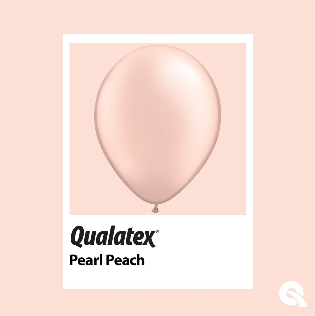 Pearl Peach Swatch Pioneer Qualatex Latex Balloons 