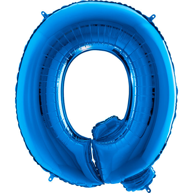 40" Foil Shape Megaloon Balloon Letter Q Blue