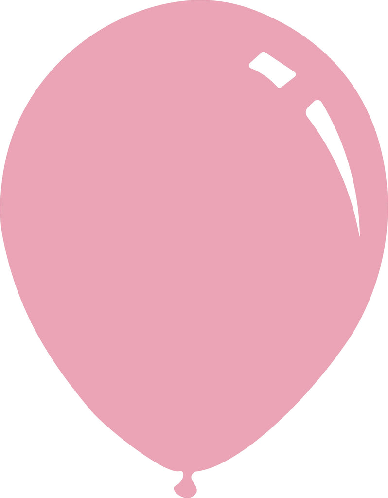 9" Metallic Light Pink Decomex Latex Balloons (100 Per Bag)