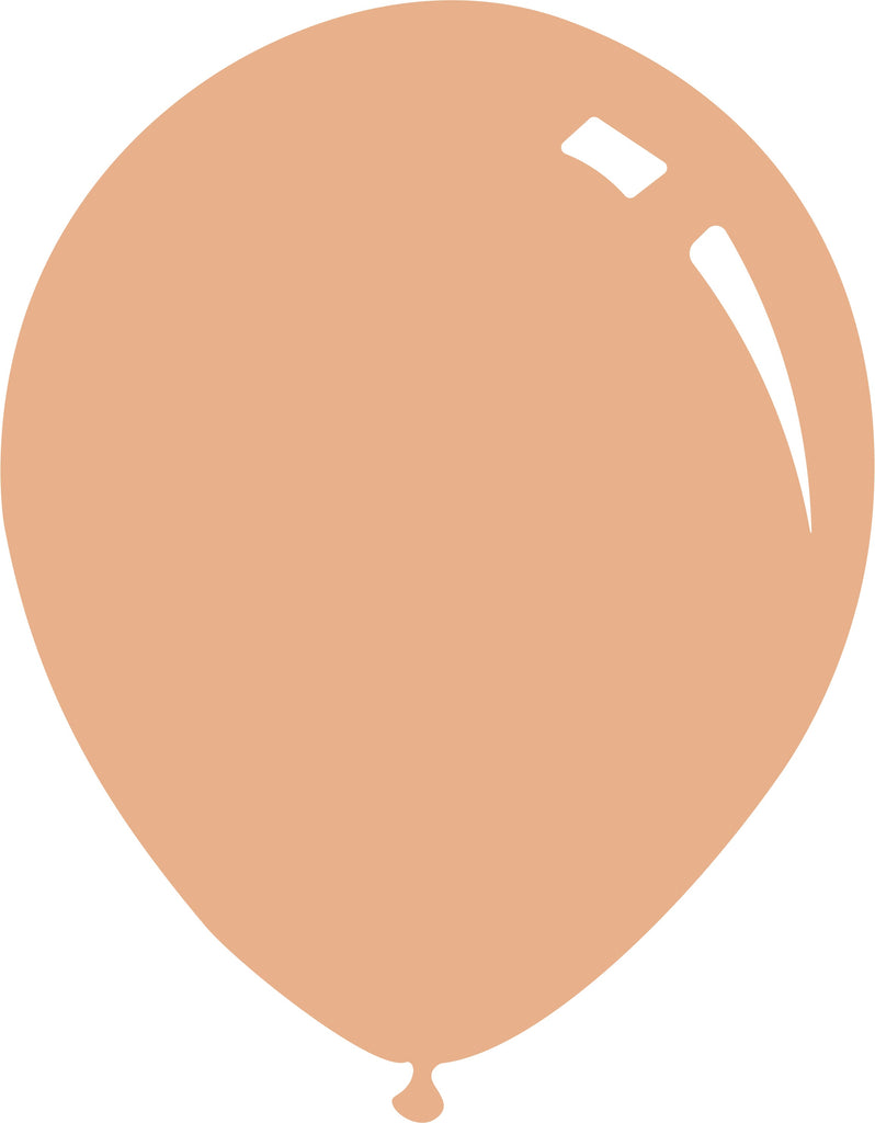 12" Metallic Peach Decomex Latex Balloons (100 Per Bag)