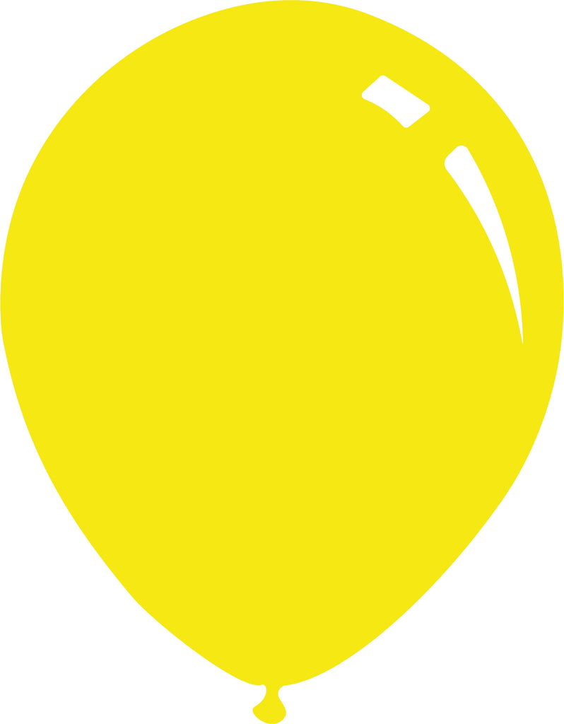 12" Metallic Yellow Decomex Latex Balloons (100 Per Bag)