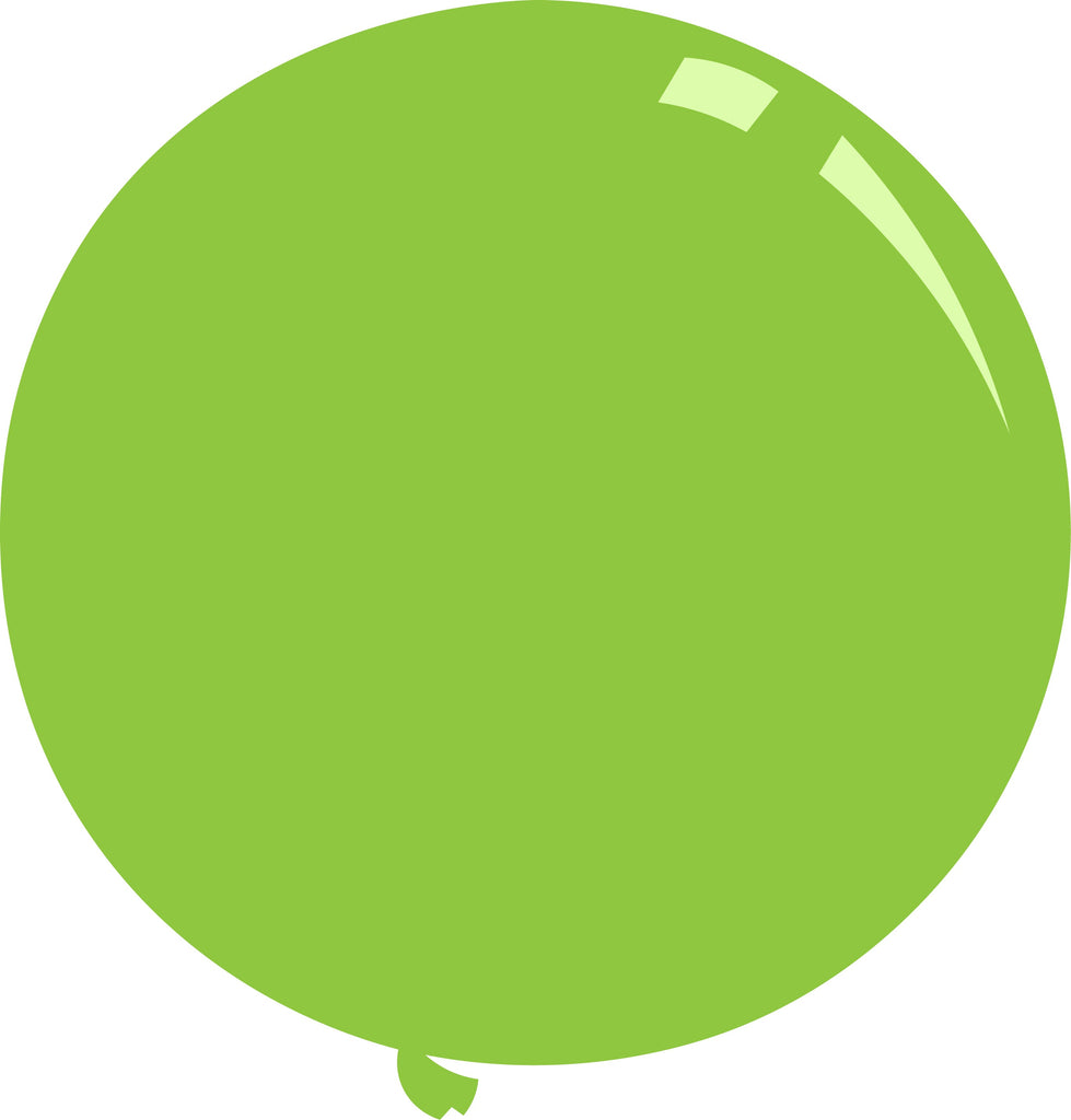 36" Deco Lime Green Decomex Latex Balloons (5 Per Bag)
