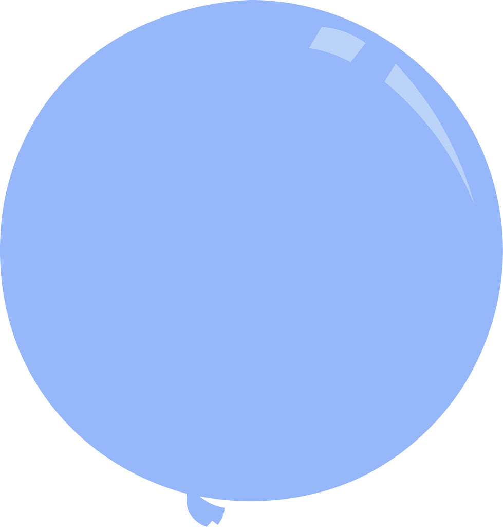 36" Deco Baby Blue Decomex Latex Balloons (5 Per Bag)