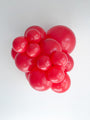 17" Standard Red Tuftex Latex Balloons (50 Per Bag) Manufacturer Inflated Image