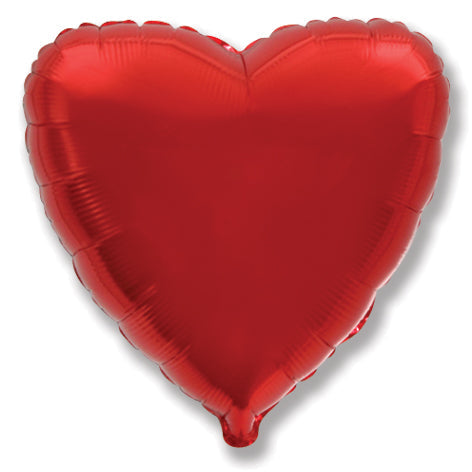 32" Metallic Red Jumbo Heart Foil Balloon