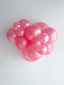 24" Pearl Metallic Shimmering Pink Tuftex Latex Balloons (3 Per Bag) Manufacturer Inflated Image