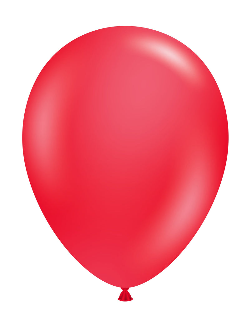 17 inch standard red tuftex latex balloons 50 per bag tt 17007