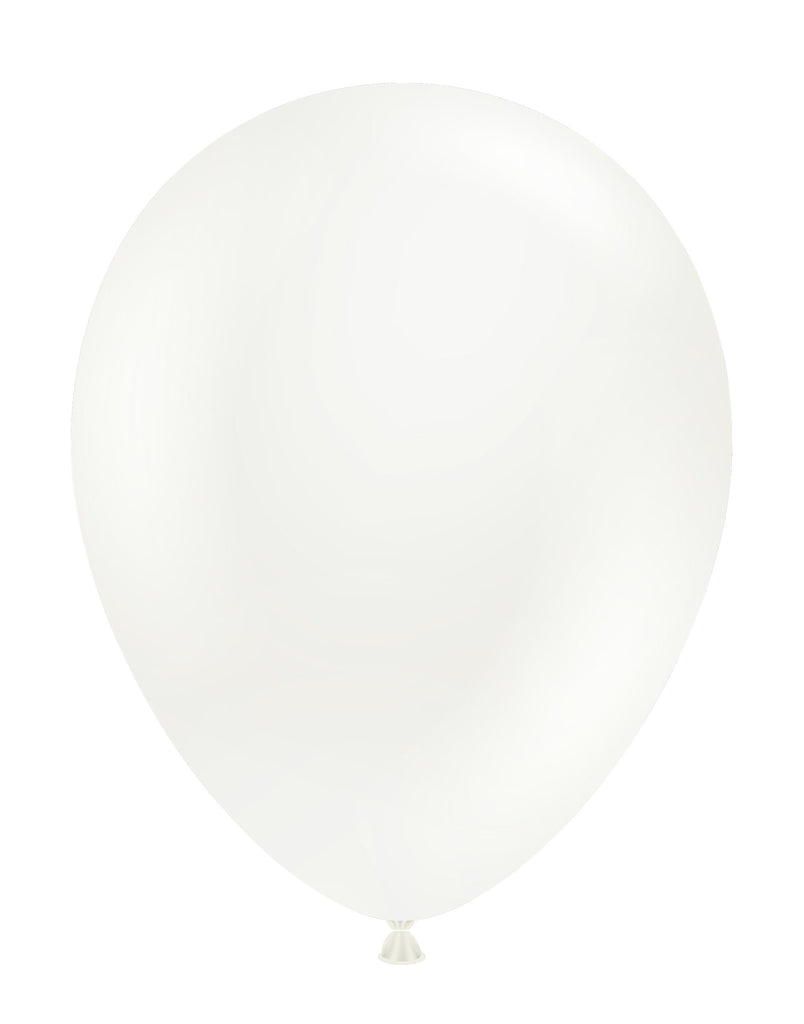 5 inch white tuftex latex balloons 50 per bag tt 15008