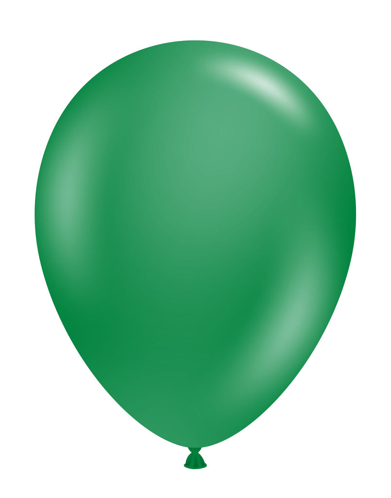 11 inch crystal emerald green tuftex latex balloons 100 per bag tt 10015