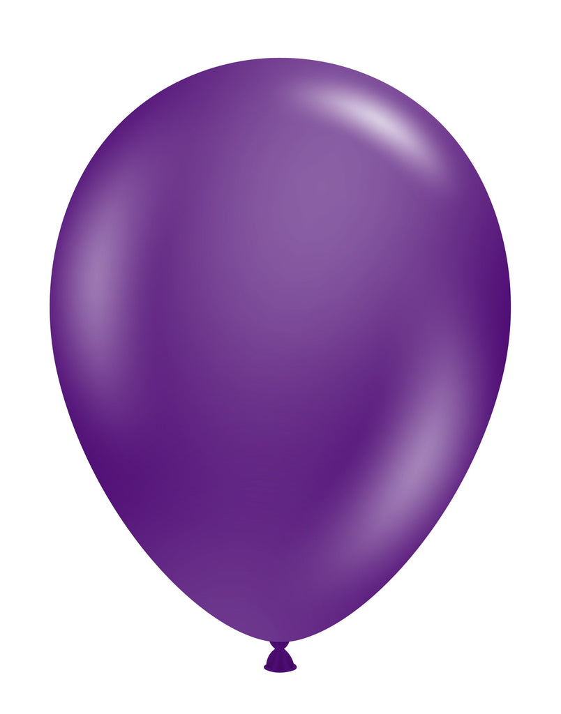 11 inch crystal purple tuftex latex balloons 100 per bag tt 10017